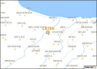 map of Çatak