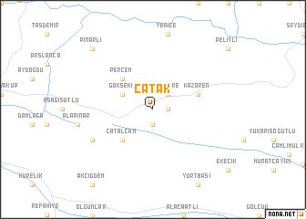 map of Çatak