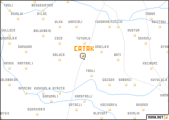 map of Çatak