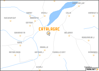map of Çatalağaç