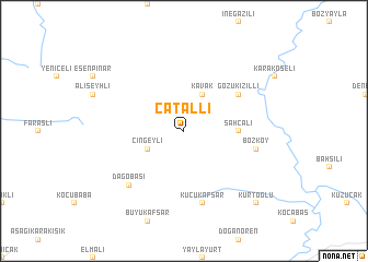 map of Çatallı