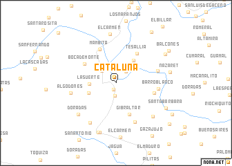 map of Cataluña