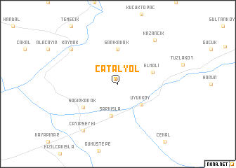 map of Çatalyol