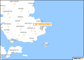 map of Catangnan