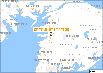 map of Cataumet Station
