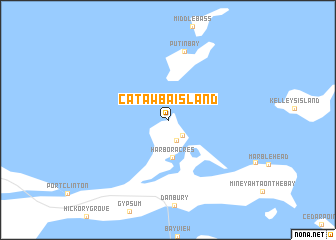 map of Catawba Island