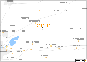 map of Catawba