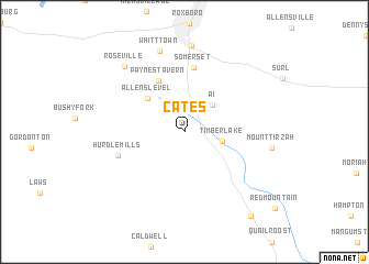 map of Cates