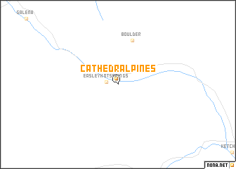map of Cathedral Pines
