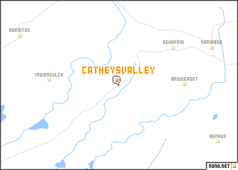 map of Catheys Valley