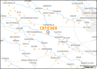 map of Caţichea