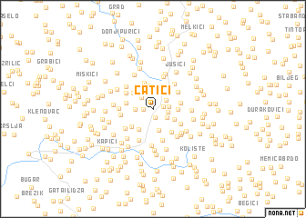 map of Ćatići