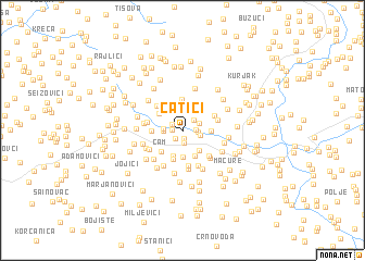 map of Ćatići