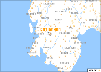 map of Catigahan