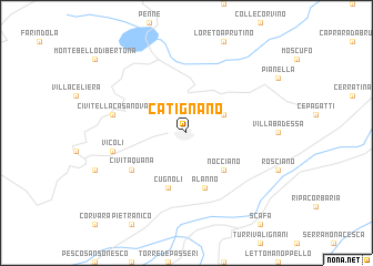 map of Catignano