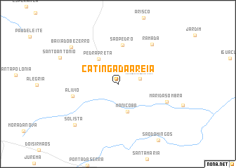 map of Catinga da Areia