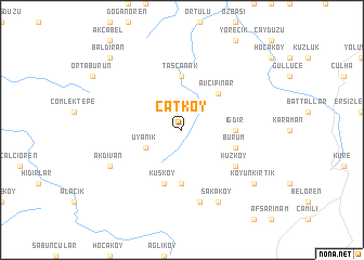 map of Çatköy