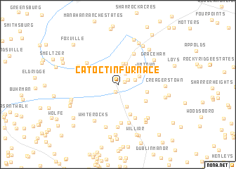 map of Catoctin Furnace