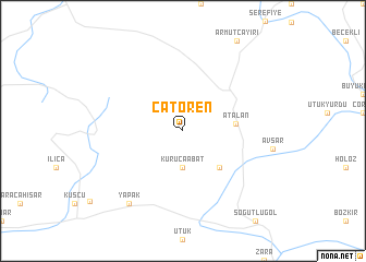 map of Çatören