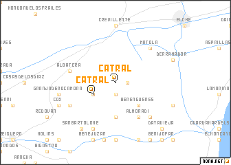 map of Catral