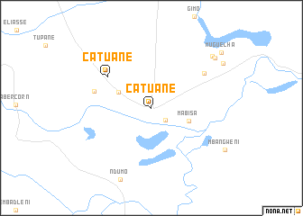 map of Catuane