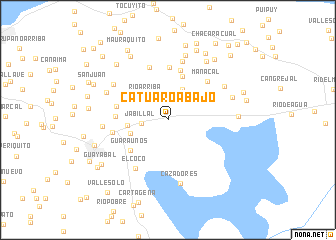 map of Catuaro Abajo