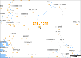 map of Catundan