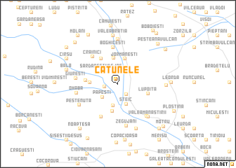 map of Cătunele