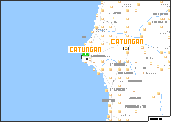 map of Catungan