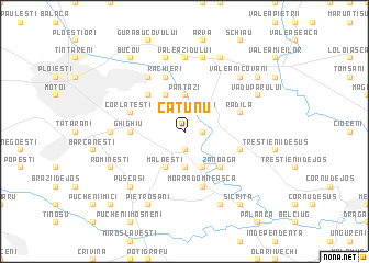 map of Cătunu