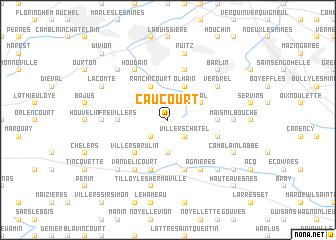 map of Caucourt
