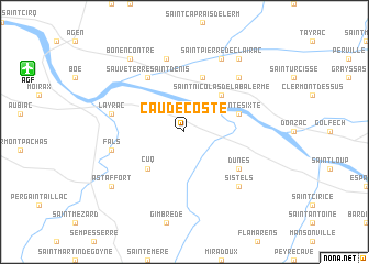 map of Caudecoste