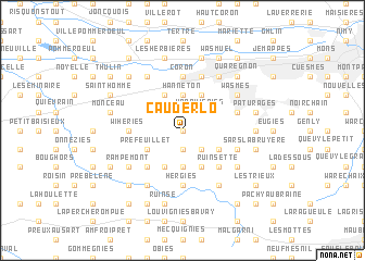 map of Cauderlo
