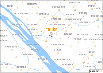 map of Cầu Kè