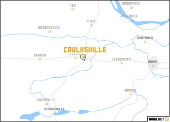 map of Caulksville