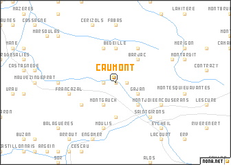 map of Caumont