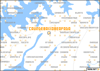 map of Caur de Baixo Beafada