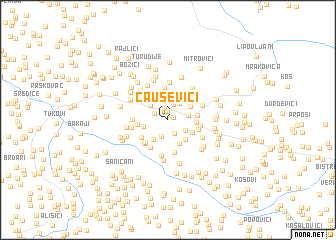 map of Čauševići