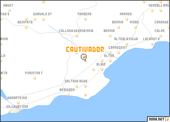 map of Cautivador