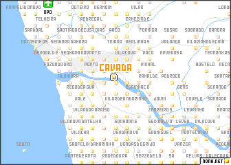 map of Cavada