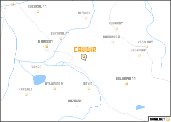 map of Çavdır