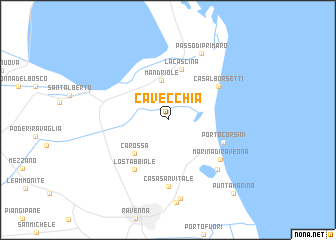 map of Ca Vecchia