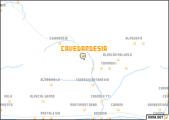 map of Cave dʼArdesia