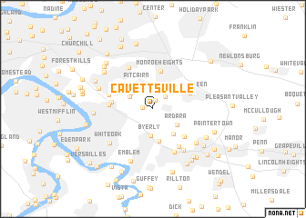 map of Cavettsville