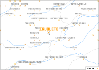 map of Cavoleto