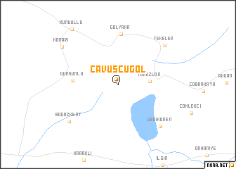 map of Çavuşçugöl