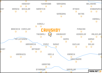 map of Çavuşköy