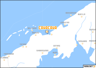 map of Cawa-Cawa
