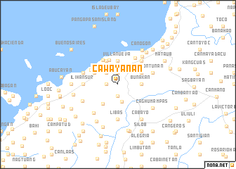 map of Cawayanan