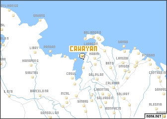 map of Cawayan
